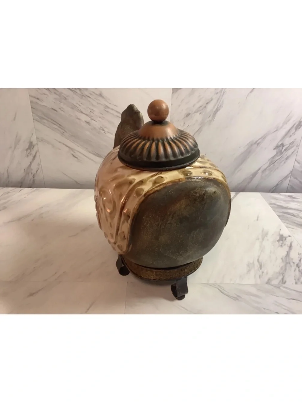 Pier 1 Imports ceramic Chicken Rooster 10 inches